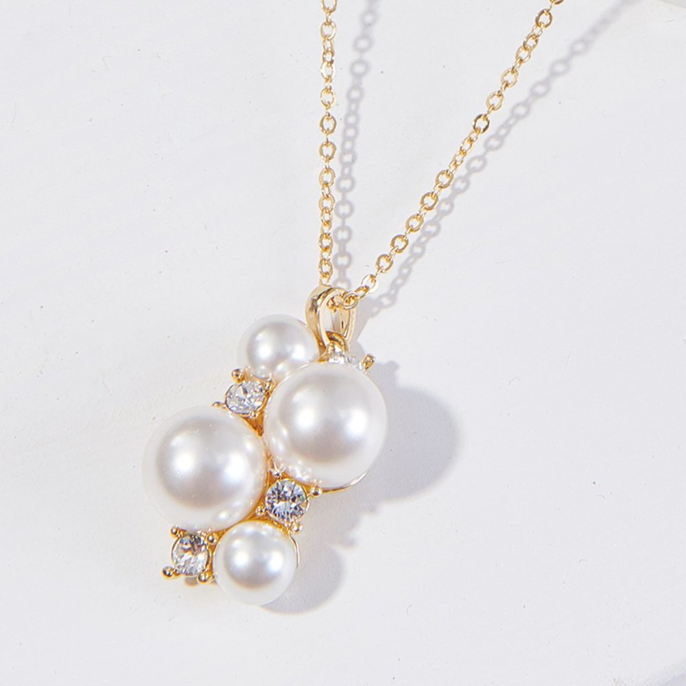 Swarovski 20K Pearl and Crystal Necklace